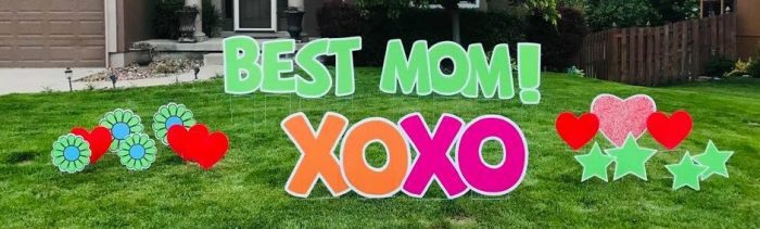 mother's day yard sign